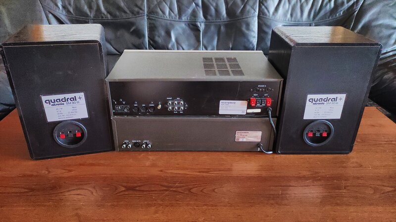 Vand Telefunken receiver RR100+ cass.deck RC-100 + boxe QUADRAL SM90III.